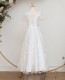 White Rose Tulle Communion Dress - Connie by Millie Grace