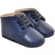Baby Boys Navy Matt Lace Up Boot Style Shoes