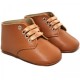 Baby Boys Tan Matt Lace Up Boot Style Shoes