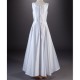White A Line Satin Communion Dress - Coco by Millie Grace
