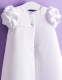 Baby Girls White Lace Trim Gown with Bonnet - Marie PC3 by Peridot