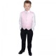 Boys Black & Diamond Pink 8 Piece Tail Suit