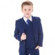 Boys Royal Blue Communion 5 Piece Suit, Shoes & Tie