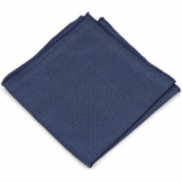 Boys Navy Cotton Pocket Square Handkerchief