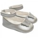 Baby Girls Silver Butterfly Ballet Style Shoes