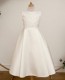 Girls Ivory Daisy Tulle Mikado Dress - Ada by Busy B's Bridals