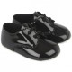 Baby Boys Black Patent Lace Pram Shoes 'Baypods'