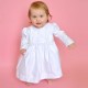 Baby Girls White Embroidered Dress & Bolero Jacket