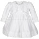 Baby Girls White Embroidered Dress & Bolero Jacket