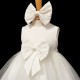 Baby Girls Ivory Bow Tulle Dress with Lace Jacket & Headband