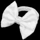 Baby Girls White Bow Embroidered Lace Dress & Headband