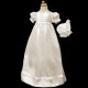 Baby Girls Ivory Rosebud Christening Gown & Bonnet