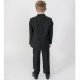 Boys Black & Pink 6 Piece Slim Fit Suit