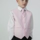 Boys Black & Pink 6 Piece Slim Fit Suit