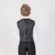 Boys Black & Purple 6 Piece Slim Fit Suit