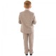 Boys Brown Tweed Herringbone 5 Piece Jacket Suit