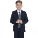 Boys Navy & Tartan Tweed Blue Check 5 Piece Suit
