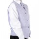 Boys Black & Lilac Swirl 6 Piece Slim Fit Suit