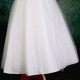 Girls Ivory Diamante & Organza Dress with Hunter Sash