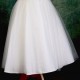 Girls Ivory Diamante & Organza Navy Sash Dress