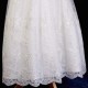 Girls Ivory Floral Lace Dress with Apricot Spice Satin Sash