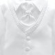 Baby Boys White Braid 4 Piece Satin Christening Suit
