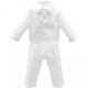 Baby Boys White Braid 4 Piece Satin Christening Suit
