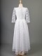 White Lace Long Sleeve Communion Dress - Cameron by Millie Grace