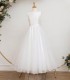 White Satin & Tulle Communion Dress - Cece by Millie Grace