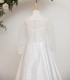 White Satin & Tulle Communion Dress - Christie by Millie Grace