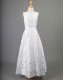 White Brocade Communion Dress - Colbie by Millie Grace