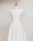 White Rose Tulle Communion Dress - Connie by Millie Grace