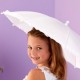 White Lace Communion Parasol Style Umbrella - Cora P290 by Peridot
