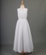 White Chiffon Communion Dress & Lace Jacket - Cornelia by Millie Grace