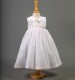 Baby Girls White & Pink Cotton Dress - Davina by Millie Grace