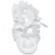 Baby Girls White Frilly Organza Soft Satin Shoes