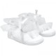 Baby Girls White Frilly Organza Soft Satin Shoes