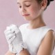 Emmerling White Bow Communion Gloves - Style 74012