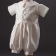 Baby Boys Dupion Christening Romper - Ethan by Millie Grace