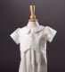Baby Boys Cotton Christening Romper - Ethan by Millie Grace