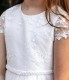 Emmerling White Lace & Tulle Communion Dress - Style Fanny