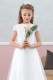Emmerling White Dot Tulle Communion Dress - Style Felicia
