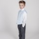 Boys Grey & Blue 6 Piece Slim Fit Suit