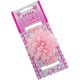 Baby Girls Pink Lace Headband with Flower & Pearl Motif