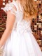 Emmerling White Lace Satin & Tulle Communion Dress - Style Henni