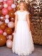 Emmerling White Lace Satin & Tulle Communion Dress - Style Henni