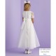 Ivory Lace Sleeve Holy Communion Dress - Melissa P159A by Peridot