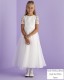 Ivory Lace Sleeve Holy Communion Dress - Melissa P159A by Peridot