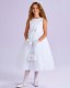 June White Communion Dress, Bag, Gloves & Hair Wreath - Peridot