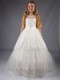 Girls Ivory Butterfly Glitter Sequinned Tulle Hoop Dress